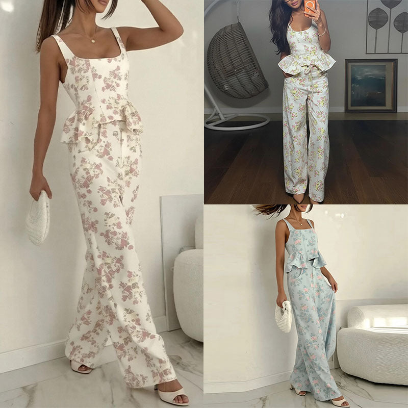 Floral cami & trouser set